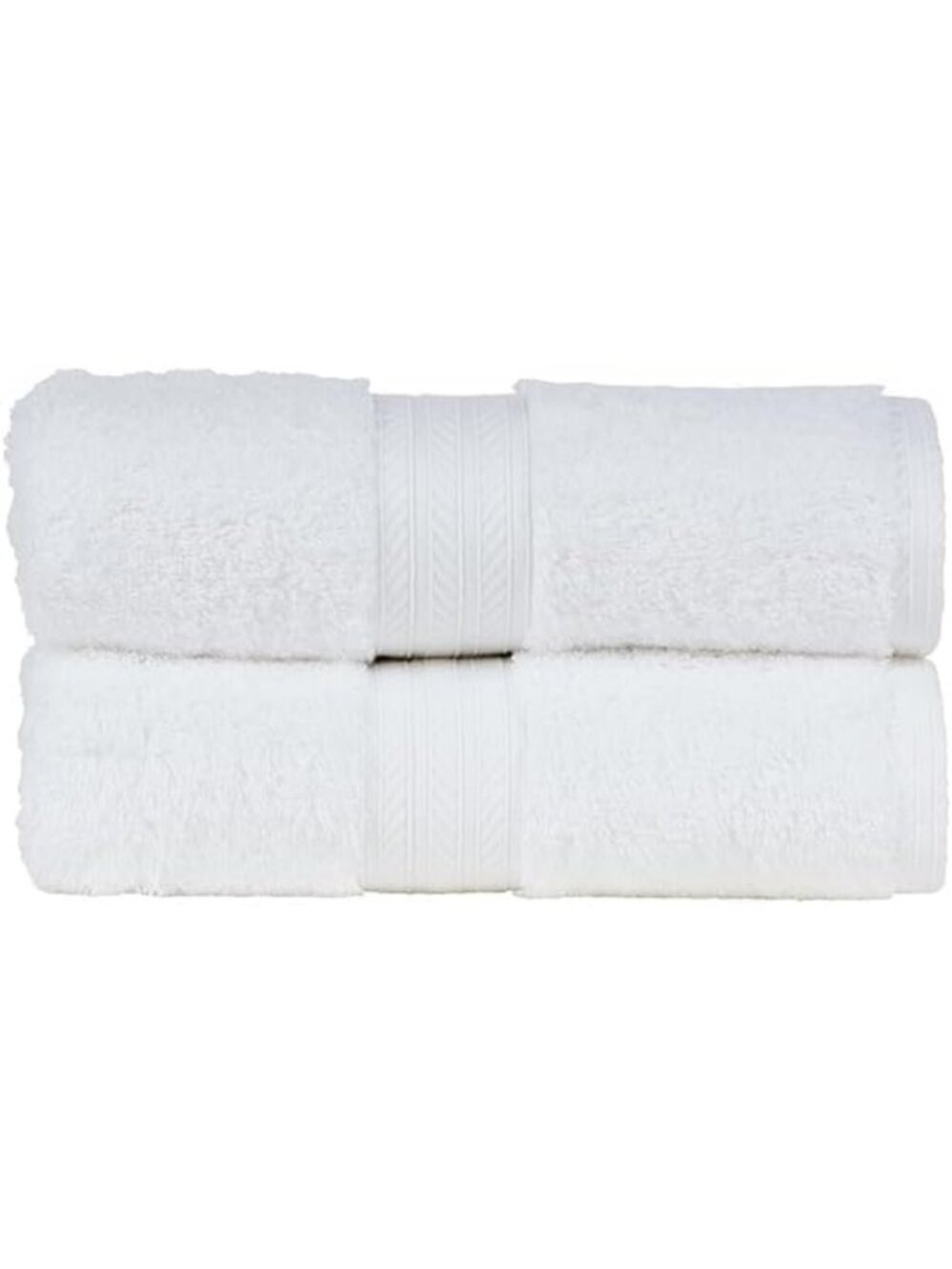 Luxurious 2-Piece Hand Towel Set | 100% Egyptian Cotton | Soft White Bath Towels